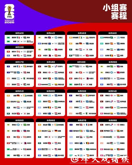 2026世界杯直播:全球播放时间表解析 2026世界杯直播:全球播放时间表解析